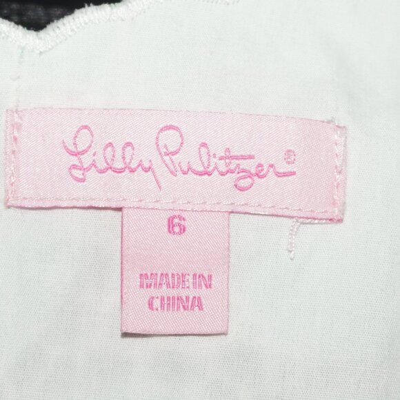 Lilly Pulitzer Capricia Floral Eyelet Cotton Dress 6 - Picture 5 of 14